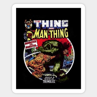 The Man Thing Monster versus Monster Fantastic Battle Sticker